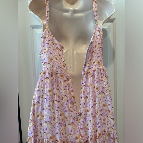 Astr Floral Maxi Dress in Pink and Purple - Picture 6 of 8